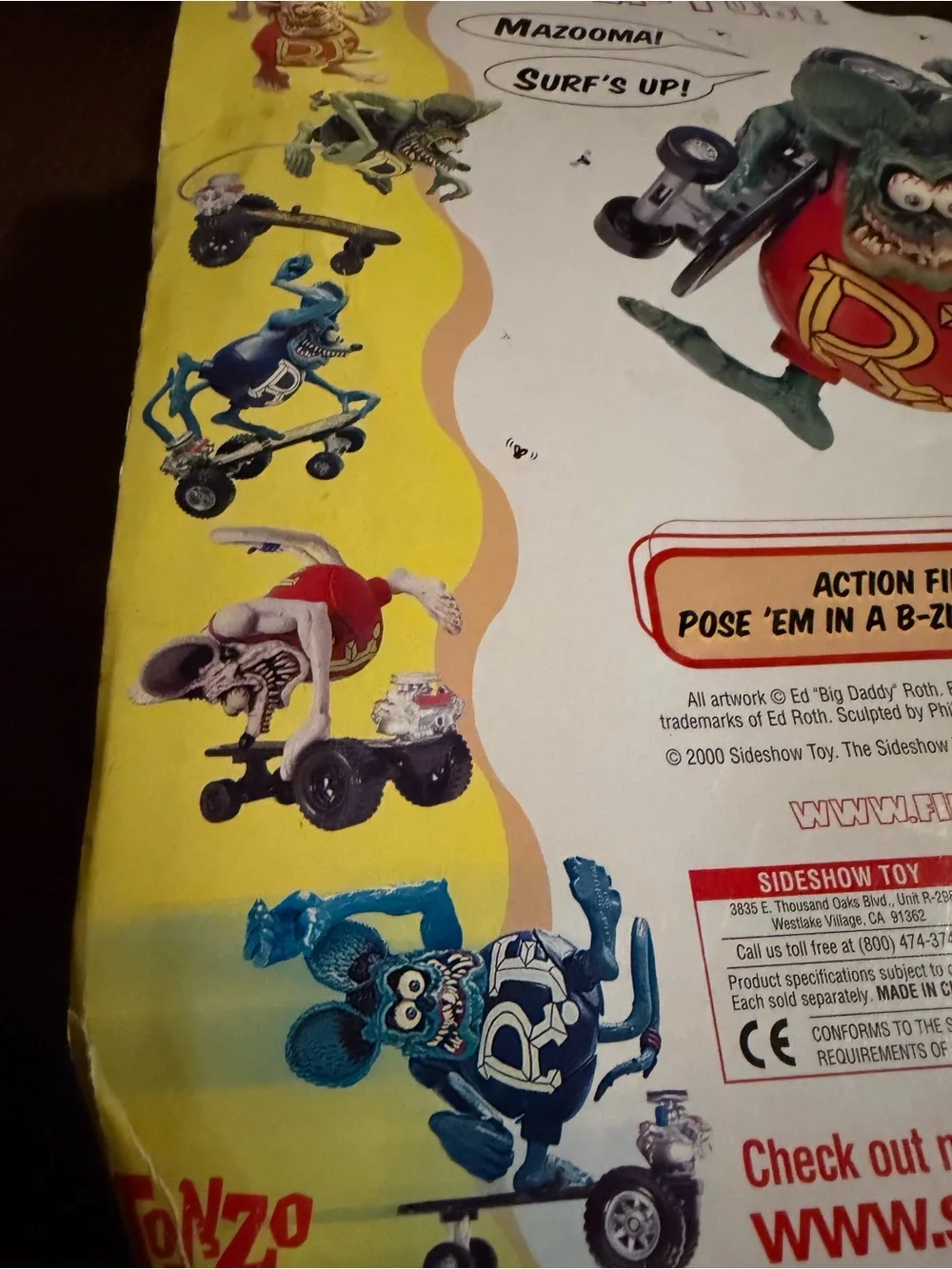 VTG Rat Fink ‘Rat-A-Tude’ Green Collectible Figure by Ed 'Big Daddy' Roth -